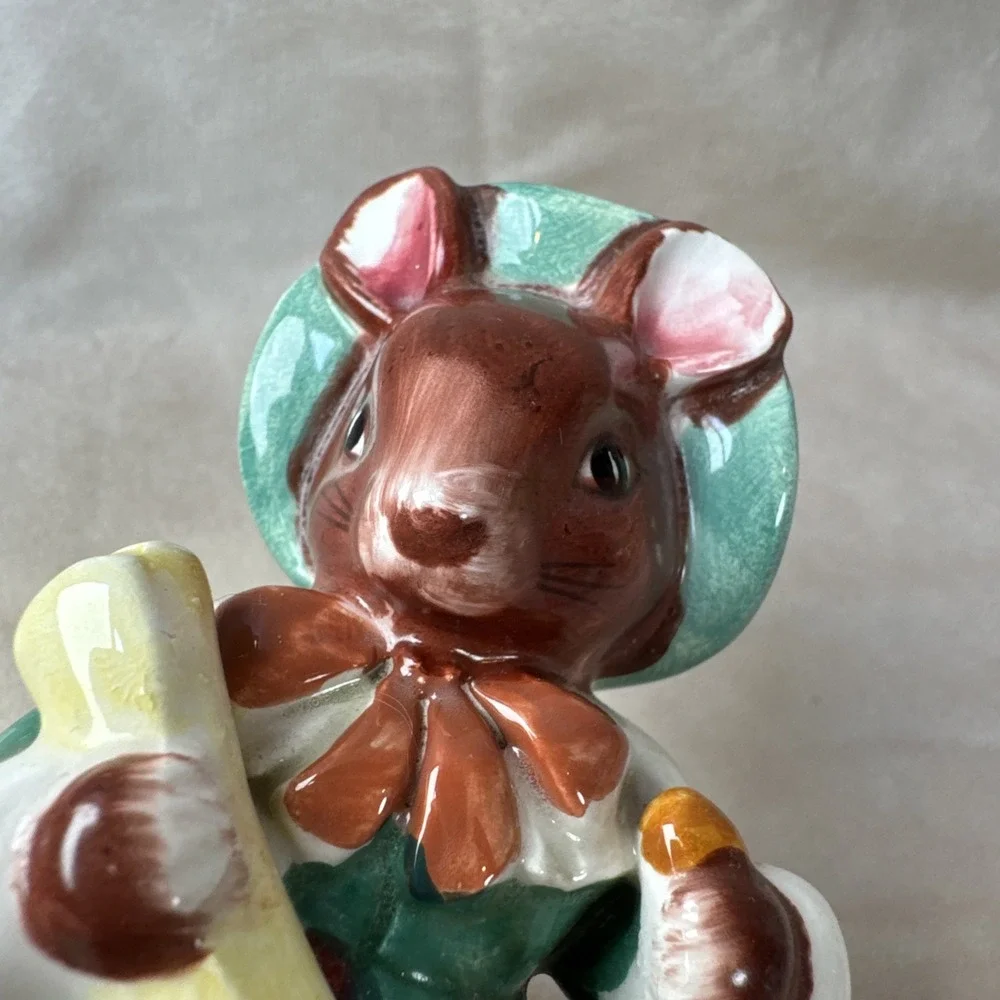 Schmid Country Cousins‎ Mouse Mice 80's Vintage Decor knick knack Teacher Mama